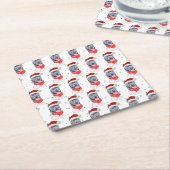 Cane Corso Dog Breed Christmas Stars Rechteckiger Pappuntersetzer (angewinkelt)