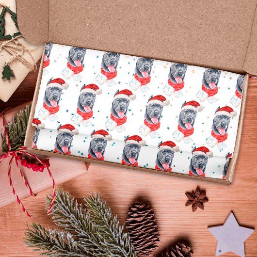 Cane Corso Dog Breed Christmas Stars Seidenpapier