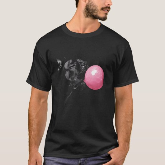 Cane Corso Dog Bubble Gum Pink T-Shirt (Vorderseite)