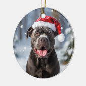 Cane Corso Dog Christmas Keepake Keramik Ornament (Links)