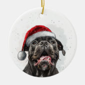 Cane Corso Dog Christmas Personalized Keramik Ornament (Vorne)