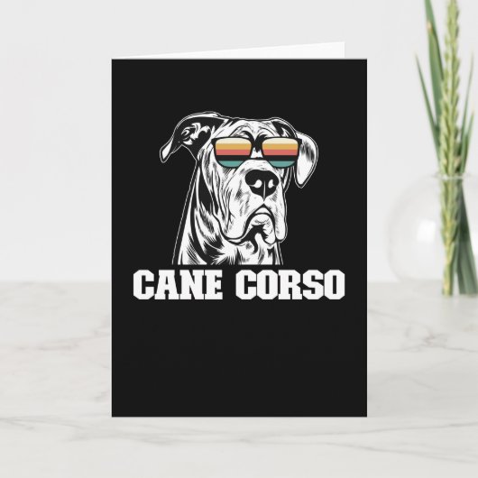 Cane Corso Dog Eigentümer Cane Corsos Karte (Vorderseite)