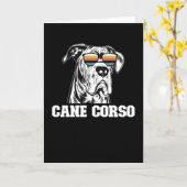 Cane Corso Dog Eigentümer Cane Corsos Karte (Gelbe Blume)