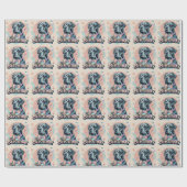 Cane corso Dog farbenfroh Geschenkpapier (Flach)