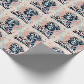 Cane corso Dog farbenfroh Geschenkpapier (Ecke)