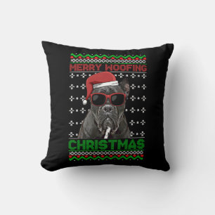 Cane Corso Dog Funny Merry Woofing Weihnachten Kissen