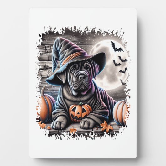Cane Corso Dog Halloween Fotoplatte (Vorderseite)