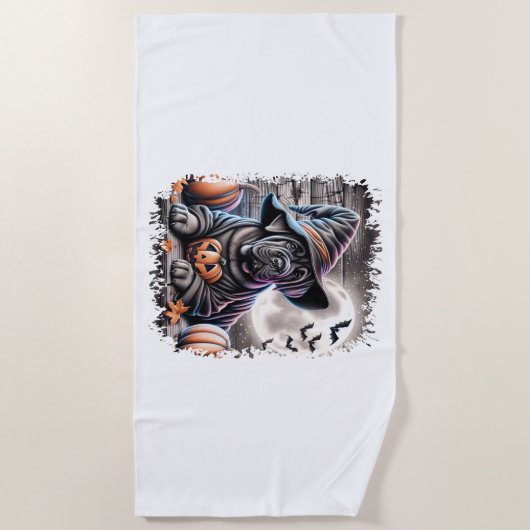 Cane Corso Dog Halloween Strandtuch (Vorderseite)