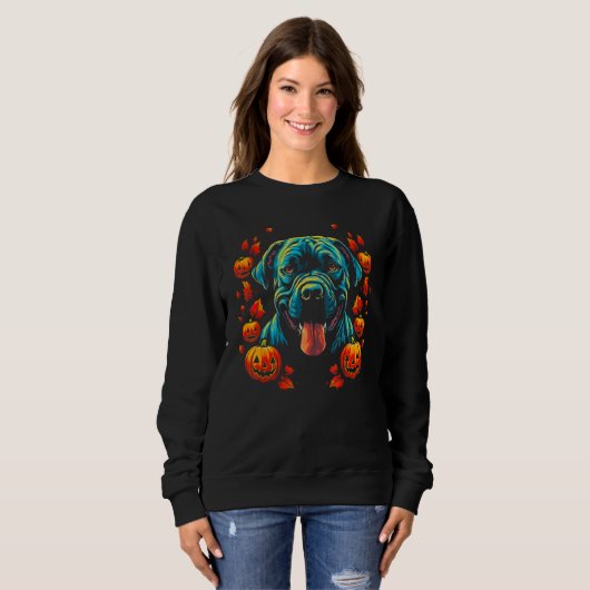 Cane Corso Dog Halloween Sweatshirt (Vorne ganz)