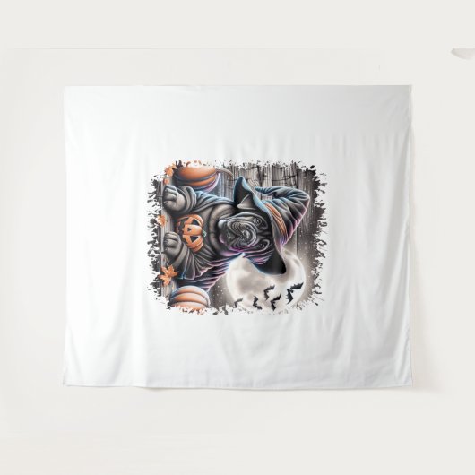 Cane Corso Dog Halloween Wandteppich (Vorderseite (Horizontal))