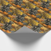 Cane Corso Dog Herbsternte Erntedank Geschenkpapier (Ecke)