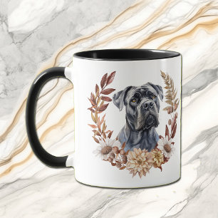 Cane Corso Dog Herbstkranz Tasse