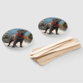 Cane Corso Dog im Schnee Weihnachten Fächer (Non-assembled)