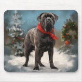 Cane Corso Dog im Schnee Weihnachten Mousepad (Vorne)