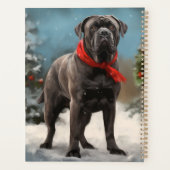 Cane Corso Dog im Schnee Weihnachten Planer (Rückseite)