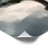 Cane Corso Dog im Schnee Weihnachten Poster (Ecke)