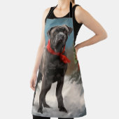 Cane Corso Dog im Schnee Weihnachten Schürze (InSitu)