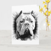 Cane Corso Dog Karte (Gelbe Blume)