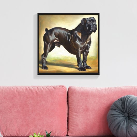 Cane Corso Dog Leinwanddruck (Insitu (Wohnzimmer))