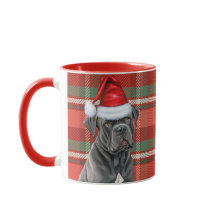 Cane Corso Dog Lover Red Holiday Kariert Weihnacht