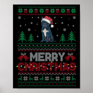 Cane Corso Dog Lovers Weihnachtsmannmütze Weihnach Poster