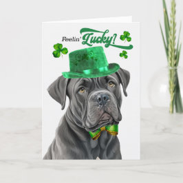 Cane Corso Dog Lucky St Patrick's Day Feiertagskarte