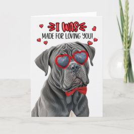 Cane Corso Dog Made for Love You Valentine Feiertagskarte