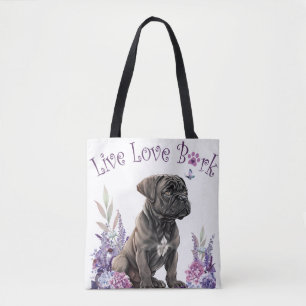 Cane Corso Dog Mama Floral Tasche