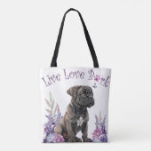 Cane Corso Dog Mama Floral Tasche (Rückseite)