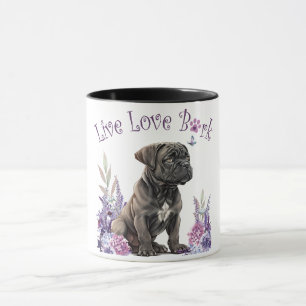 Cane Corso Dog Mama Floral Tasse