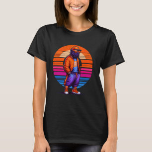 Cane Corso Dog Moderner urbaner Stil Sunset Retro T-Shirt