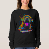 Cane Corso Dog Piano Sweatshirt (Vorderseite)