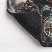 Cane Corso Dog Riding Motorrad Weihnachten Mousepad (Ecke)