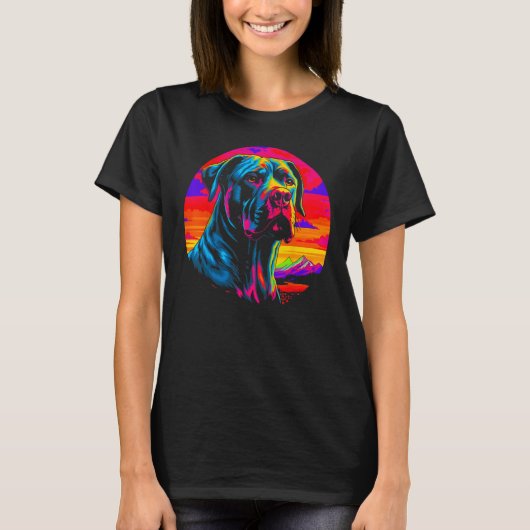 Cane Corso Dog Sunset T-Shirt (Vorderseite)