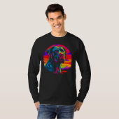 Cane Corso Dog Sunset T-Shirt (Vorne ganz)