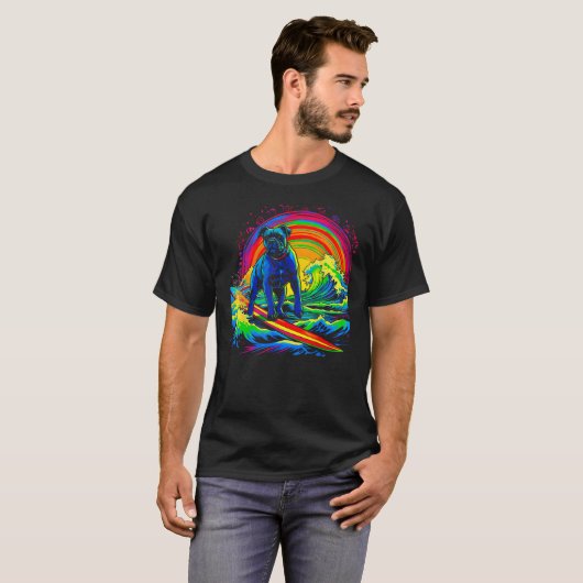 Cane Corso Dog Surf T-Shirt (Vorne ganz)