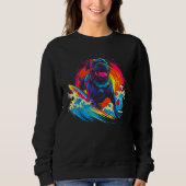 Cane Corso Dog Surfer Sweatshirt (Vorderseite)