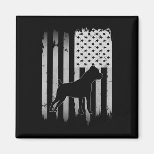 Cane Corso Dog US amerikanische Flagge 4. Juli Pat Magnet