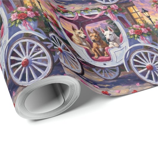 cane corso Dog Valentine's Day Geschenkpapier (Rolleneckpunkt)