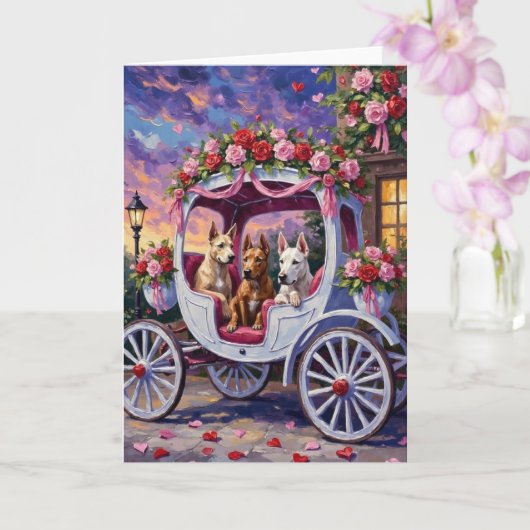 cane corso Dog Valentine's Day Karte (Orchidee)