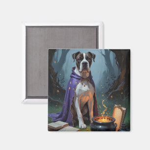 Cane Corso Dog Whimsical Halloween Malerei Magnet