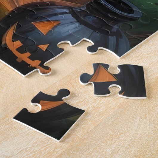 Cane Corso Dog Whimsical Halloween Malerei Puzzle (Seite)