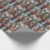 Cane Corso Dogs Christmas Snow Holiday Geschenkpapier (Ecke)