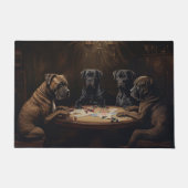 Cane Corso Dogs Poker Art Fußmatte (Vorderseite)
