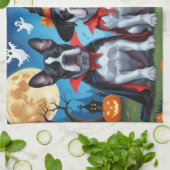 Cane Corso Dogs Pumpkin Halloween Funny Geschirrtuch (Gefaltet)