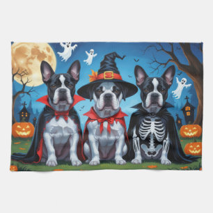 Cane Corso Dogs Pumpkin Halloween Funny Geschirrtuch
