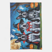 Cane Corso Dogs Pumpkin Halloween Funny Geschirrtuch (Vertikal)