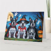 Cane Corso Dogs Pumpkin Halloween Funny Karte (Vorderseite)