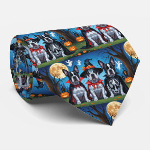 Cane Corso Dogs Pumpkin Halloween Funny Krawatte