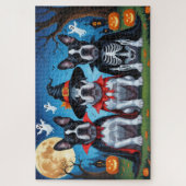 Cane Corso Dogs Pumpkin Halloween Funny Puzzle (Vertikal)